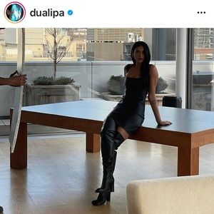 Saint Laurent LouLou Thigh High Pin Boots - Stretch Nappa Leather